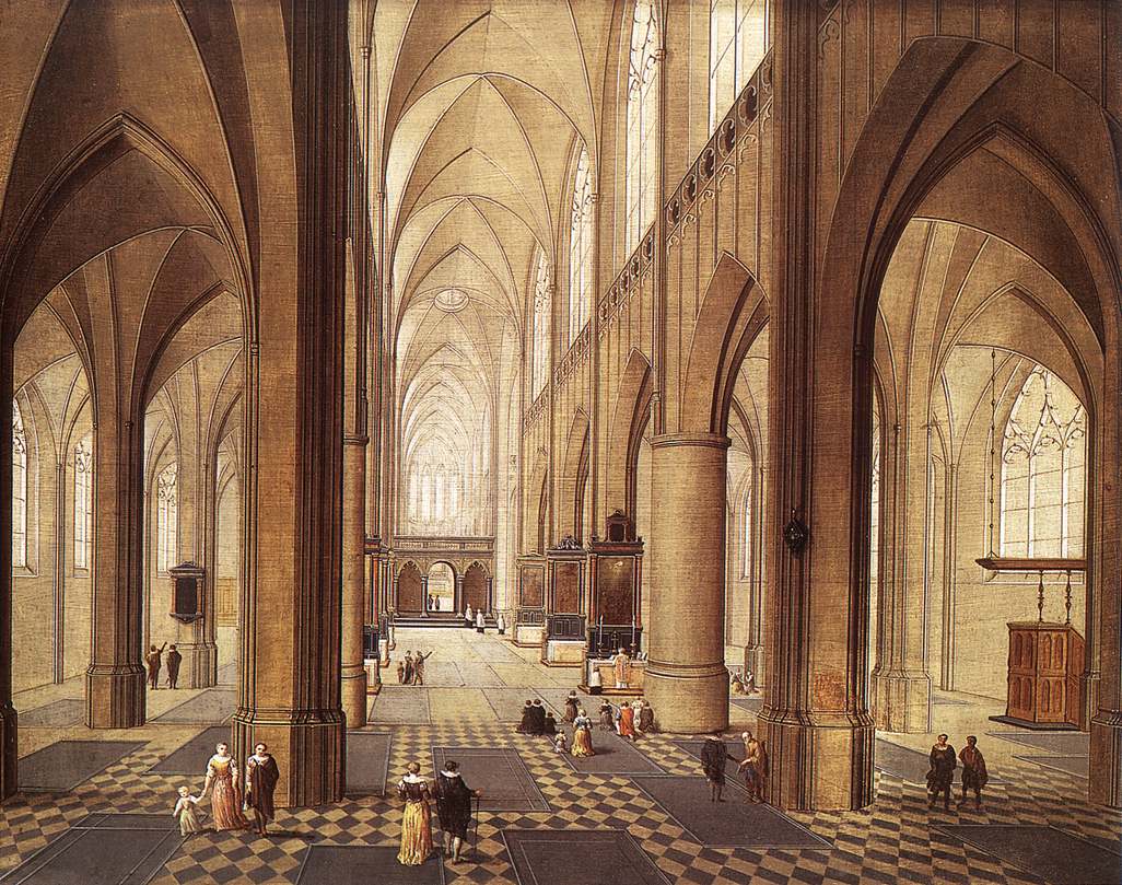 NEEFFS, Pieter the Elder Interior of a Church ag